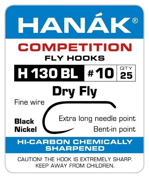 Hanak Dry Fly H 130 BL Hooks 25 Pc 4 Hanak Dry Fly H 130 BL Hooks 25 Pc - Afbeelding 2