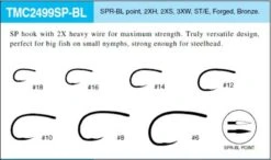 Tiemco TMC 2499SP-BLB - 100pc Black Dry Fly & Nymph Hooks 5 Tiemco TMC 2499SP-BLB - 100pc Black Dry Fly & Nymph Hooks -VisVaardig Winkel 2499spblb20hooks2