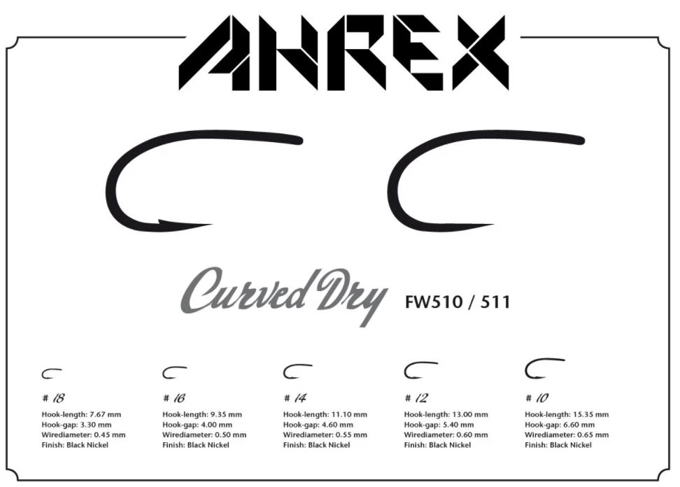 Ahrex FW510 Curved Dry Fly 5 Ahrex FW510 Curved Dry Fly - Afbeelding 3