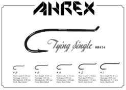 Ahrex HR Tying Single Hooks -VisVaardig Winkel Ahrex HR Tying Single Hooks AHR414 XXX hr414 3
