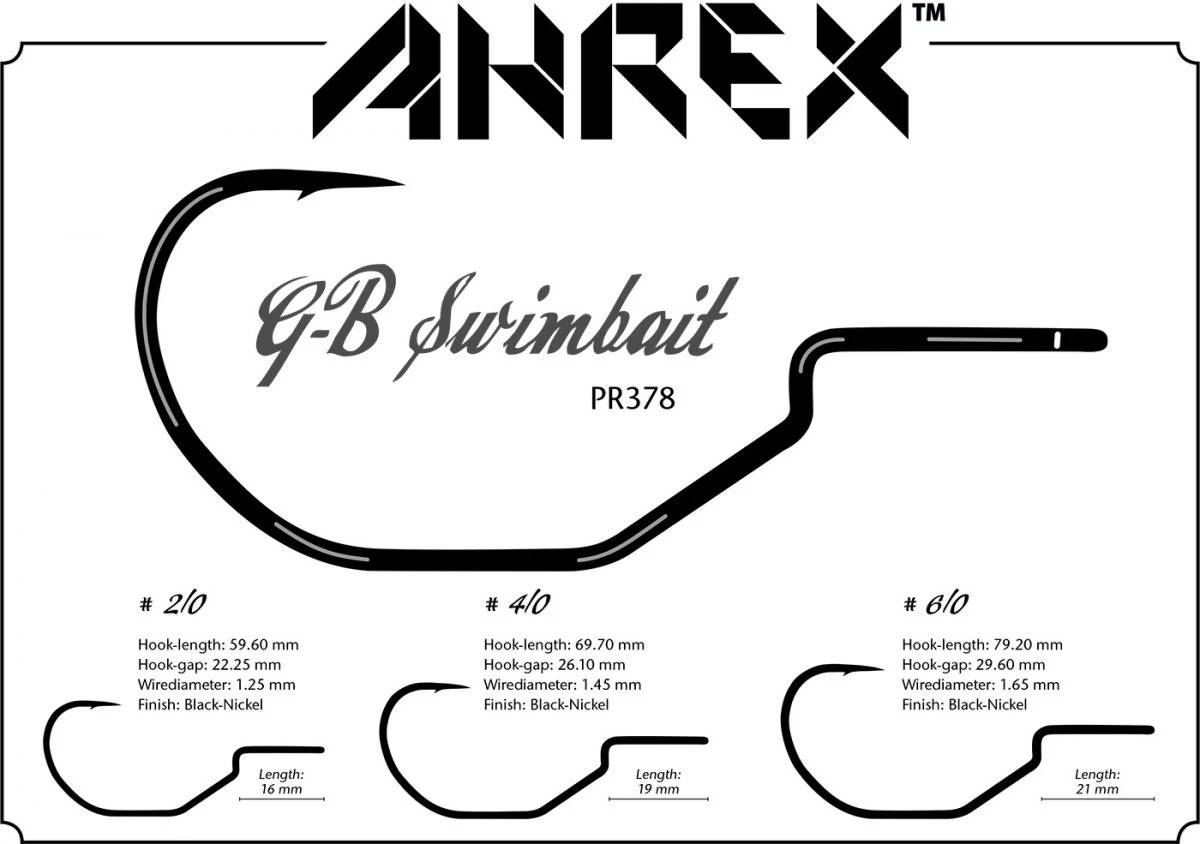 Ahrex PR378 GB Predator Swimbait Hooks 5 Ahrex PR378 GB Predator Swimbait Hooks - Afbeelding 3