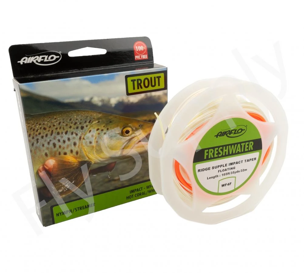 Airflo Floating WF Impact Hot Coral/White Line 4 Airflo Floating WF Impact Hot Coral/White Line - Afbeelding 2