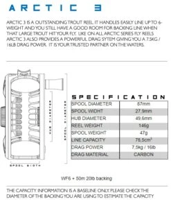Alfa Arctic Reel Gun Smoke -VisVaardig Winkel Alfa Arctic Reel Gunsmoke ALFAARCTGS XXX arctic reel specs 3