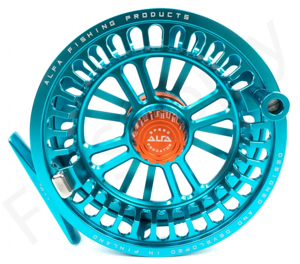 Alfa Arctic Speed Fly Reel Teal Blue 7 Alfa Arctic Speed Fly Reel Teal Blue - Afbeelding 5
