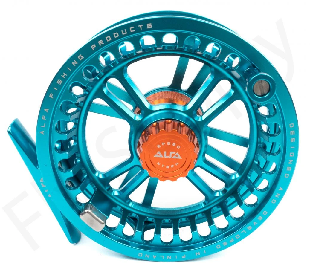 Alfa Arctic Speed Fly Reel Teal Blue 5 Alfa Arctic Speed Fly Reel Teal Blue - Afbeelding 3
