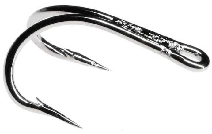 Fulling Mill Tube Fly Double Silver Hooks 12pc 3 Fulling Mill Tube Fly Double Silver Hooks 12pc