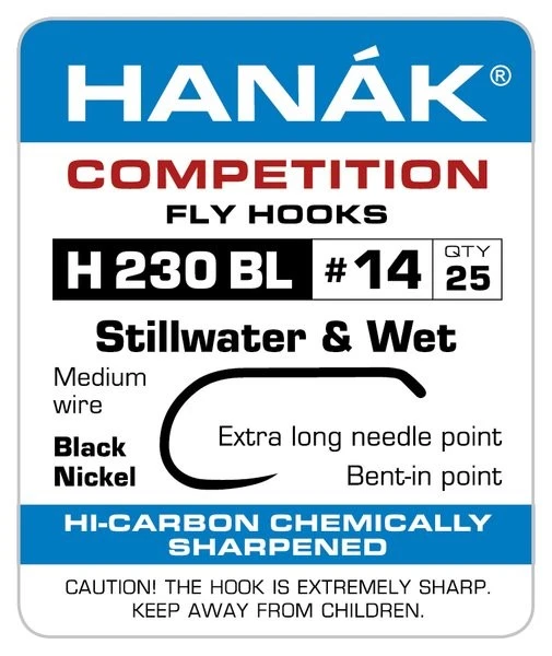 Hanak Stillwater & Wet H 230 BL Hooks 25 Pc 4 Hanak Stillwater & Wet H 230 BL Hooks 25 Pc - Afbeelding 2