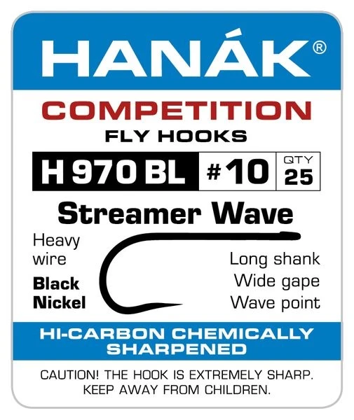 Hanak Streamer Wave H 970 BL Hooks 25 Pc 4 Hanak Streamer Wave H 970 BL Hooks 25 Pc - Afbeelding 2