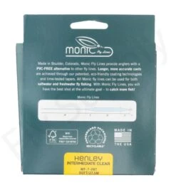 Monic Henley Intermediate Clear Fly Line -VisVaardig Winkel Monic Henley Intermediate Clear Fly Line NFD338 XXX henley intermediate clear saltwater achterkant