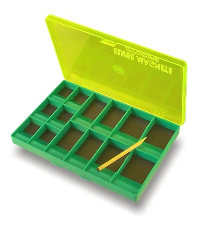 Stonfo Magnetic Hook Box 14 Compartments Green 3 Stonfo Magnetic Hook Box 14 Compartments Green