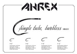 Ahrex HR431 Tube Single Barbless 8 Ahrex HR431 Tube Single Barbless -VisVaardig Winkel ahrex hr431sheet