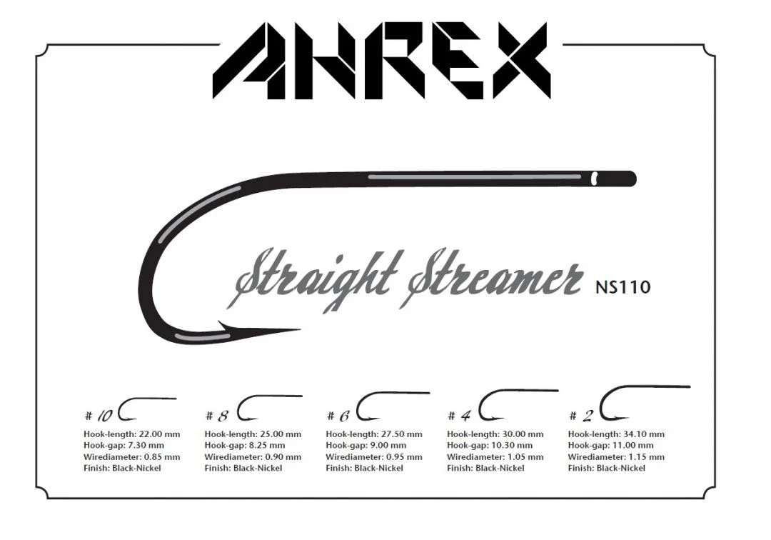 Ahrex NS110 Streamer Hooks 4 Ahrex NS110 Streamer Hooks - Afbeelding 2