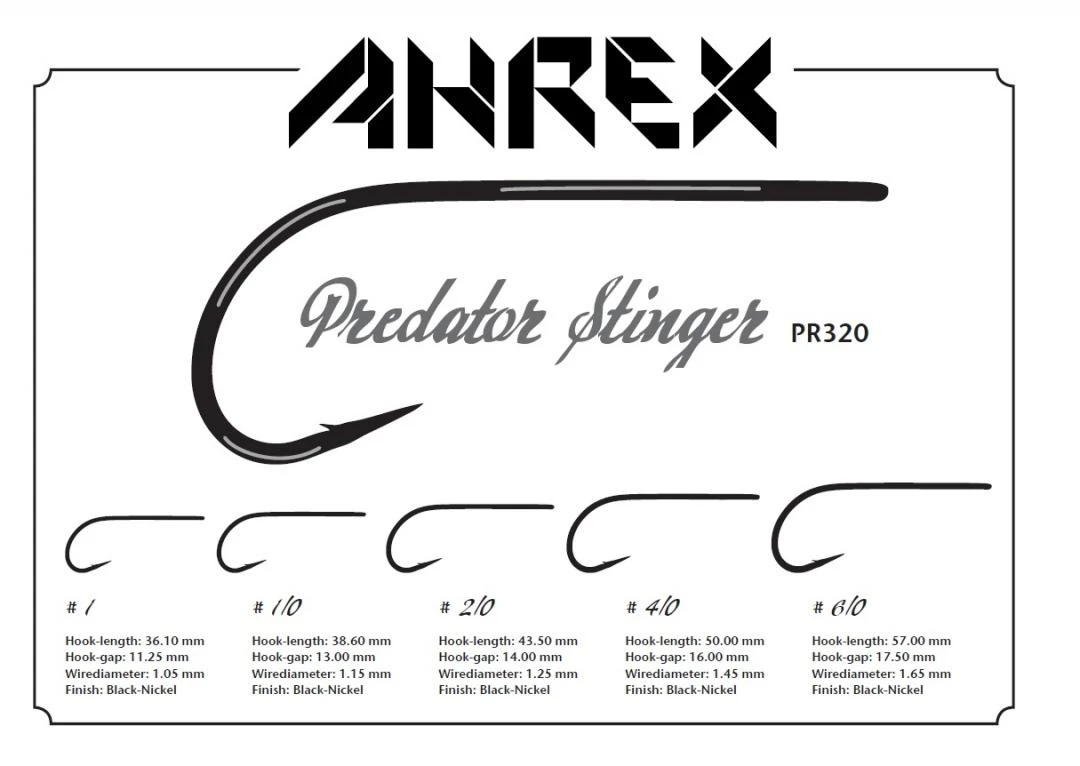Ahrex PR320 Predator Stinger Hooks 4 Ahrex PR320 Predator Stinger Hooks - Afbeelding 2