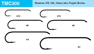 Tiemco TMC 300 Streamer Hooks 20pc 4 Tiemco TMC 300 Streamer Hooks 20pc - Afbeelding 2